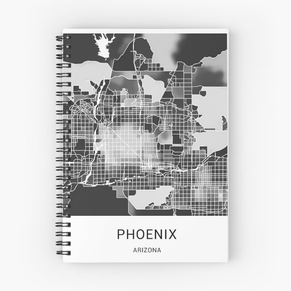 Item preview, Phoenix Arizona Named City Map - Black and White designed and sold by StylishStacks.