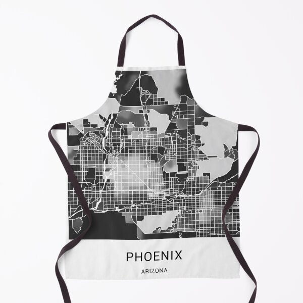 Item preview, Phoenix Arizona Named City Map - Black and White designed and sold by StylishStacks.