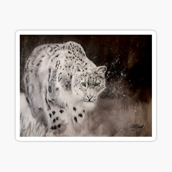 Snow Leopard sticker – Big Moods