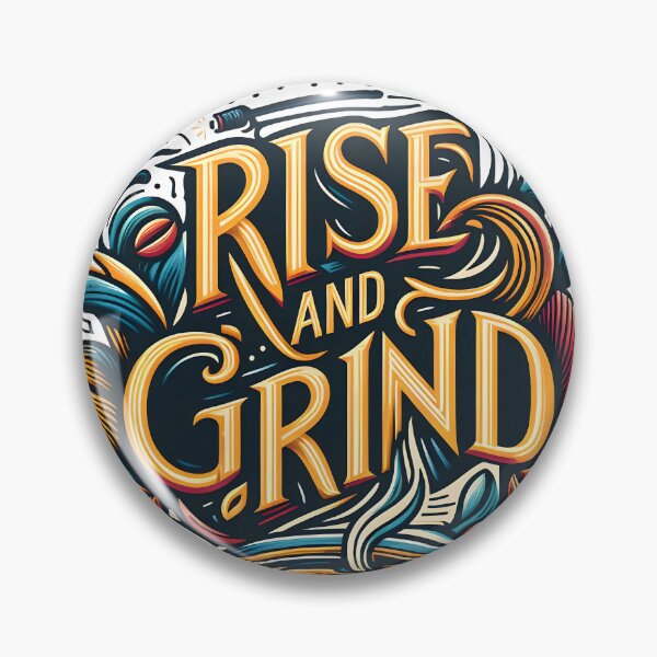 Item preview, Rise and Grind, typography designed and sold by maxmaj.