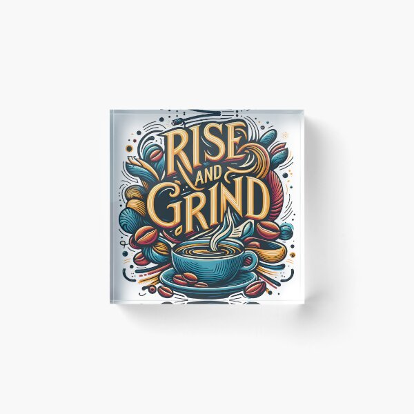 Item preview, Rise and Grind, tipografía designed and sold by maxmaj.