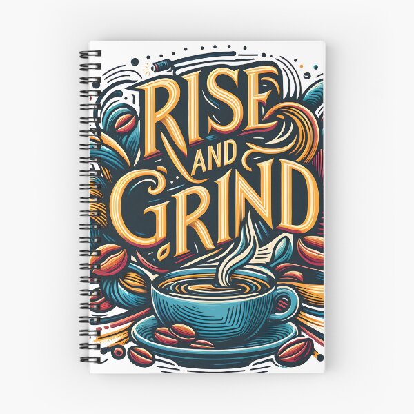Item preview, Rise and Grind, typography designed and sold by maxmaj.
