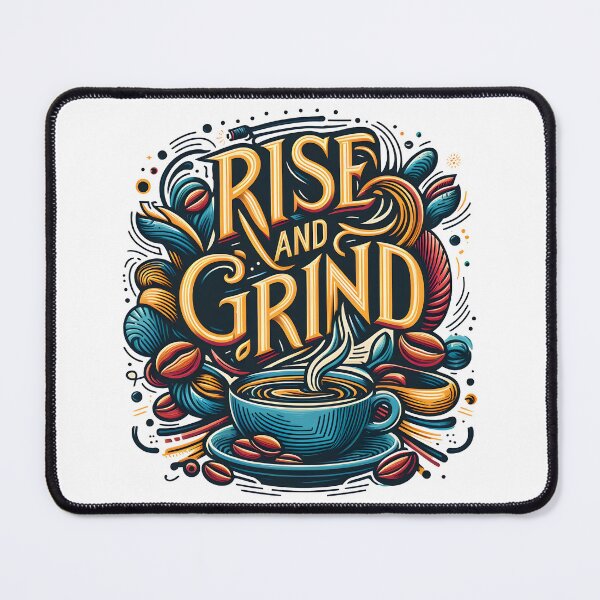 Item preview, Rise and Grind, typography designed and sold by maxmaj.