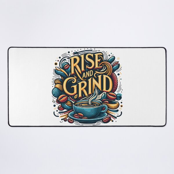 Item preview, Rise and Grind, typography designed and sold by maxmaj.