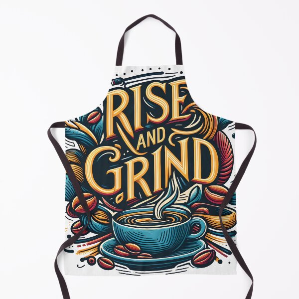 Item preview, Rise and Grind, typography designed and sold by maxmaj.