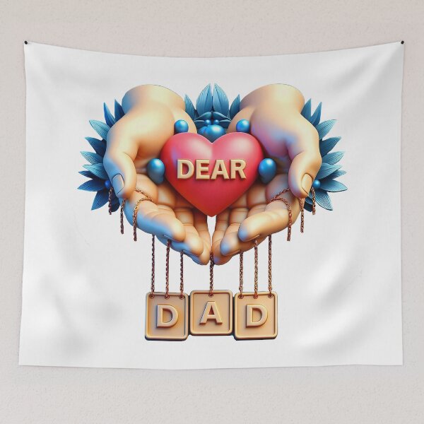 Item preview, 'Dear DAD' Hands designed and sold by Glariix.
