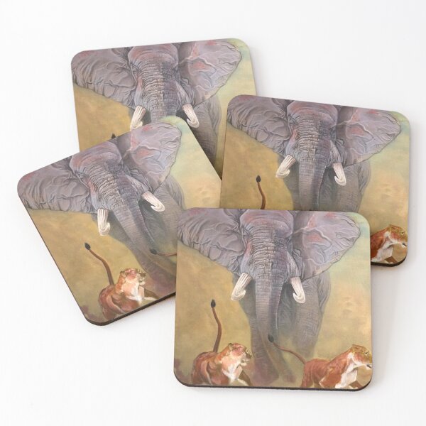 Item preview, Elephant vs Lions designed and sold by Art-to-Life.