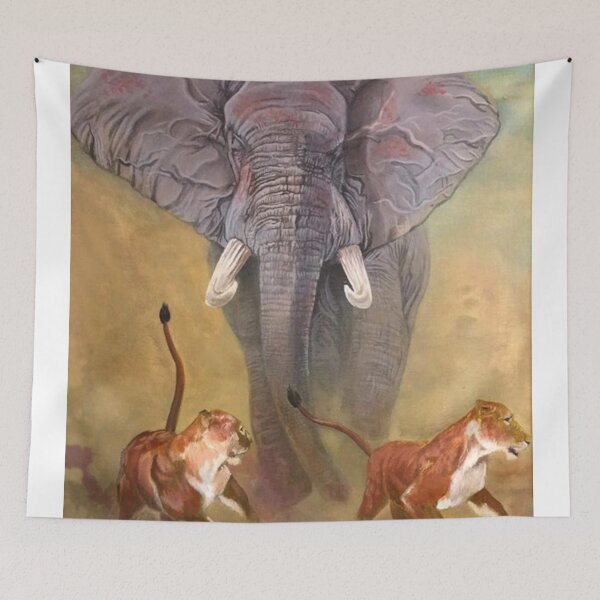 Item preview, Elephant vs Lions designed and sold by Art-to-Life.