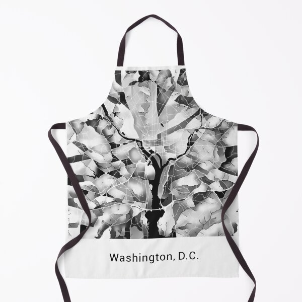 Item preview, Washington DC Named City Map - Black and White designed and sold by StylishStacks.