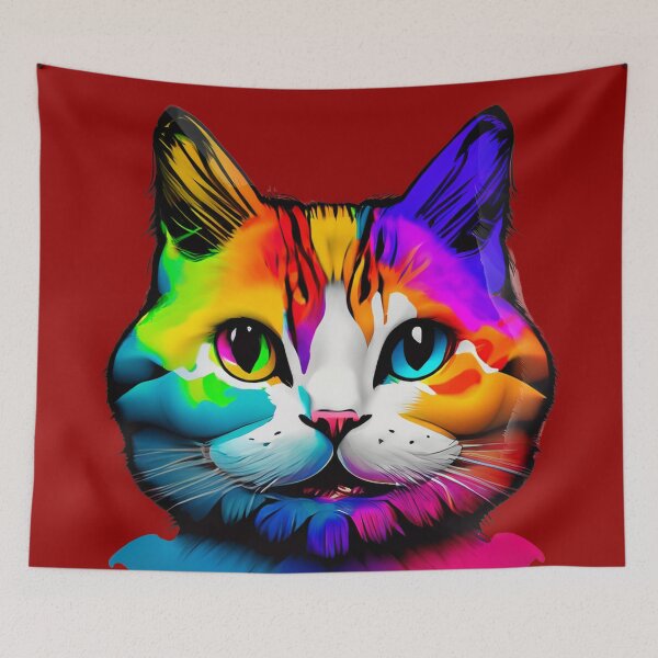 Item preview, Colored Brush Cat designed and sold by Firas Aljazzar.
