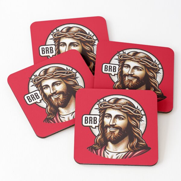 Item preview, BRB meme Jesus Christ is coming soon designed and sold by plushism.