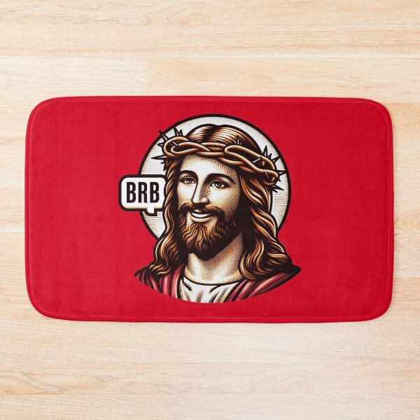 Item preview, BRB meme Jesus Christ is coming soon designed and sold by plushism.