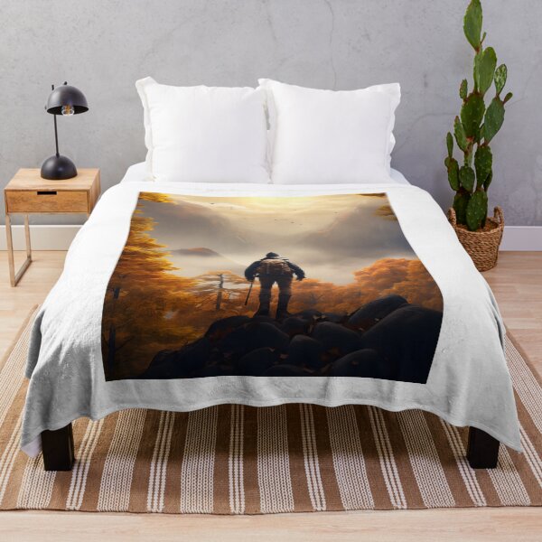 Item preview, Autumn Hiking Adventure: Solitude in the Misty Forest designed and sold by Shirtastically.