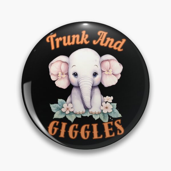 Item preview, Trunk And Giggles. elephant quote designed and sold by ElephantVibes.