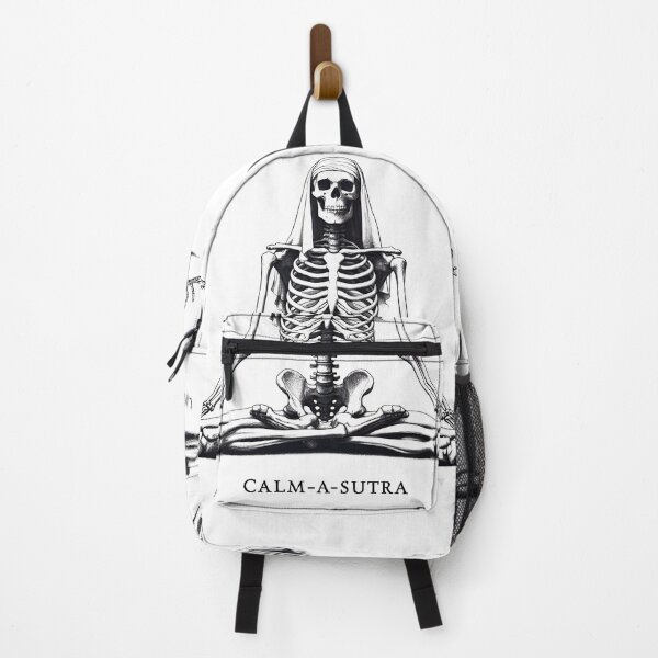 Item preview, Calm-A-Sutra: Funny Skeleton Yoga Illustration for Peace & Serenity. designed and sold by Aroncross111.