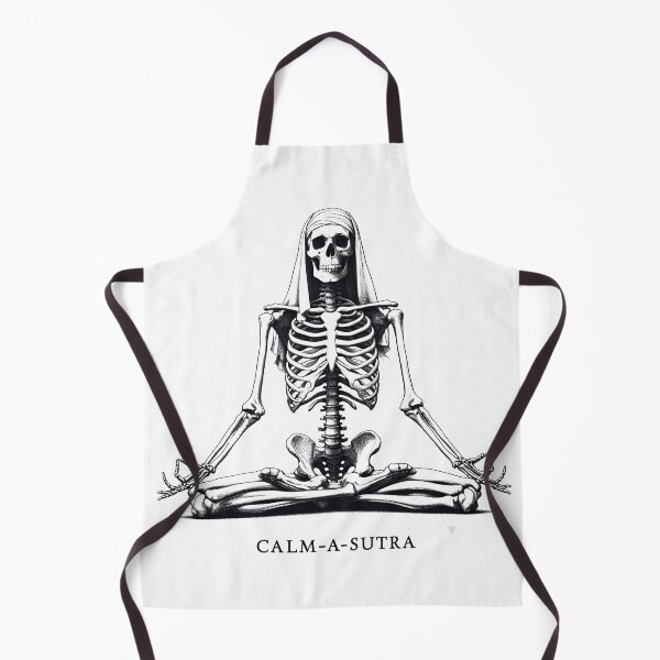 Item preview, Calm-A-Sutra: Funny Skeleton Yoga Illustration for Peace & Serenity. designed and sold by Aroncross111.
