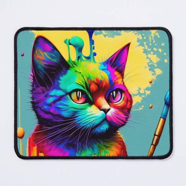 Item preview, Cat Holding a Paintbrush designed and sold by Firas Aljazzar.