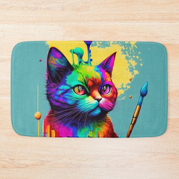 Item preview, Cat Holding a Paintbrush designed and sold by Firas Aljazzar.