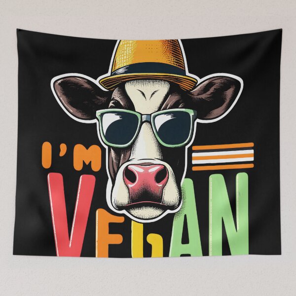 Item preview, I'm Vegan Funny Cow Veganism  designed and sold by KitonicTees.