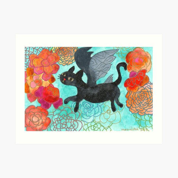 Chaser Cat Art Print