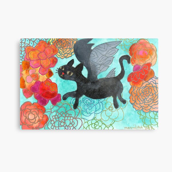 Chaser Cat Metal Print