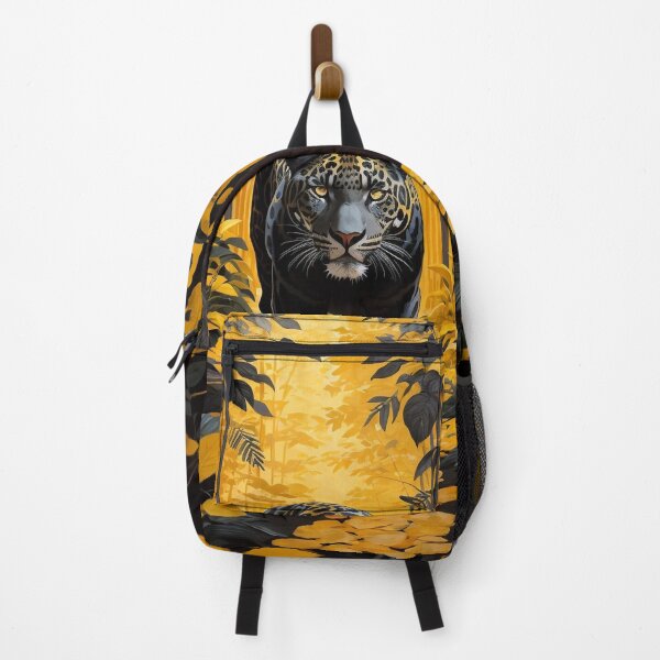Item preview, Black jaguar in a yellow forest designed and sold by Fantasymachine.