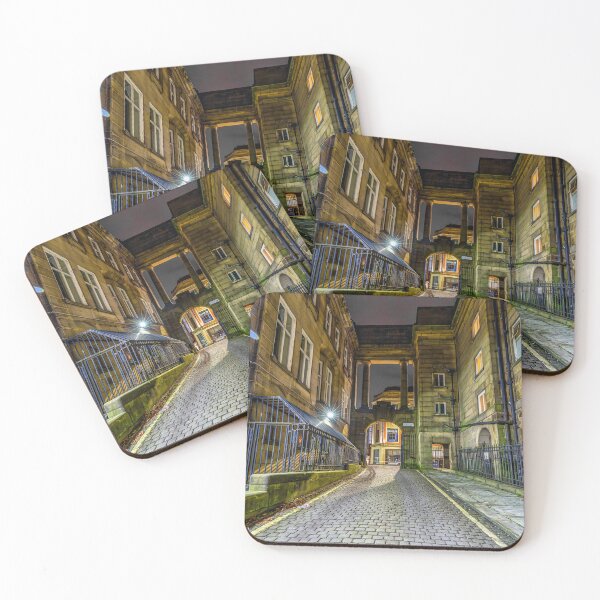 Item preview, Northgate, Blackburn, Lancashire UK (Old Police Station) - at Night designed and sold by Shafiq Khan.