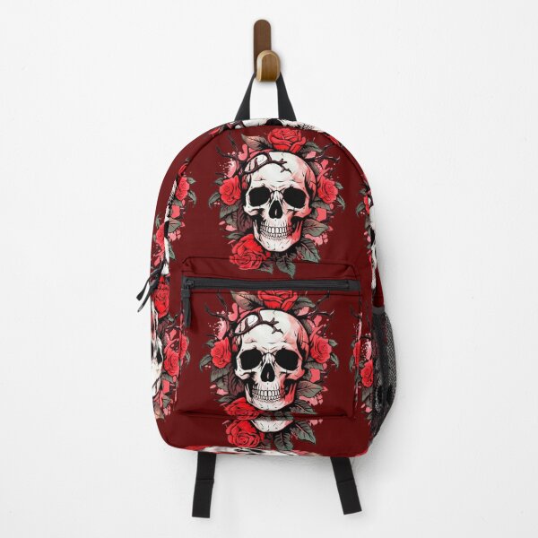 Item preview, Bones and Botany Cool Womens Skull and Roses Goth Rockabilly Girlfriend designed and sold by nicksvp.