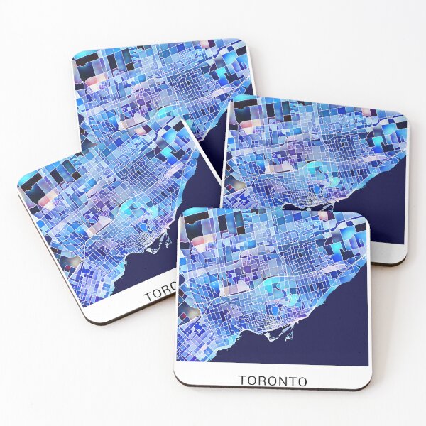 Item preview, Toronto Canada Named City Map - Marine Blue designed and sold by StylishStacks.