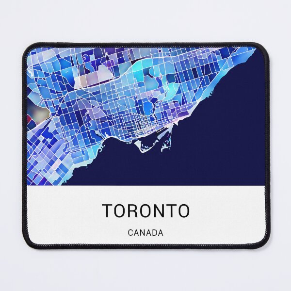 Item preview, Toronto Canada Named City Map - Marine Blue designed and sold by StylishStacks.