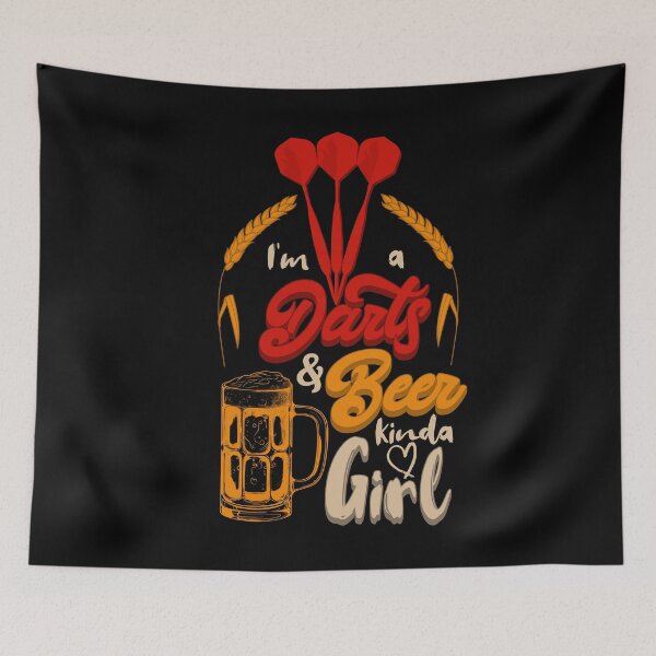 Item preview, I'm A Darts & Beer Kinda Girl designed and sold by OmmeDesigns.