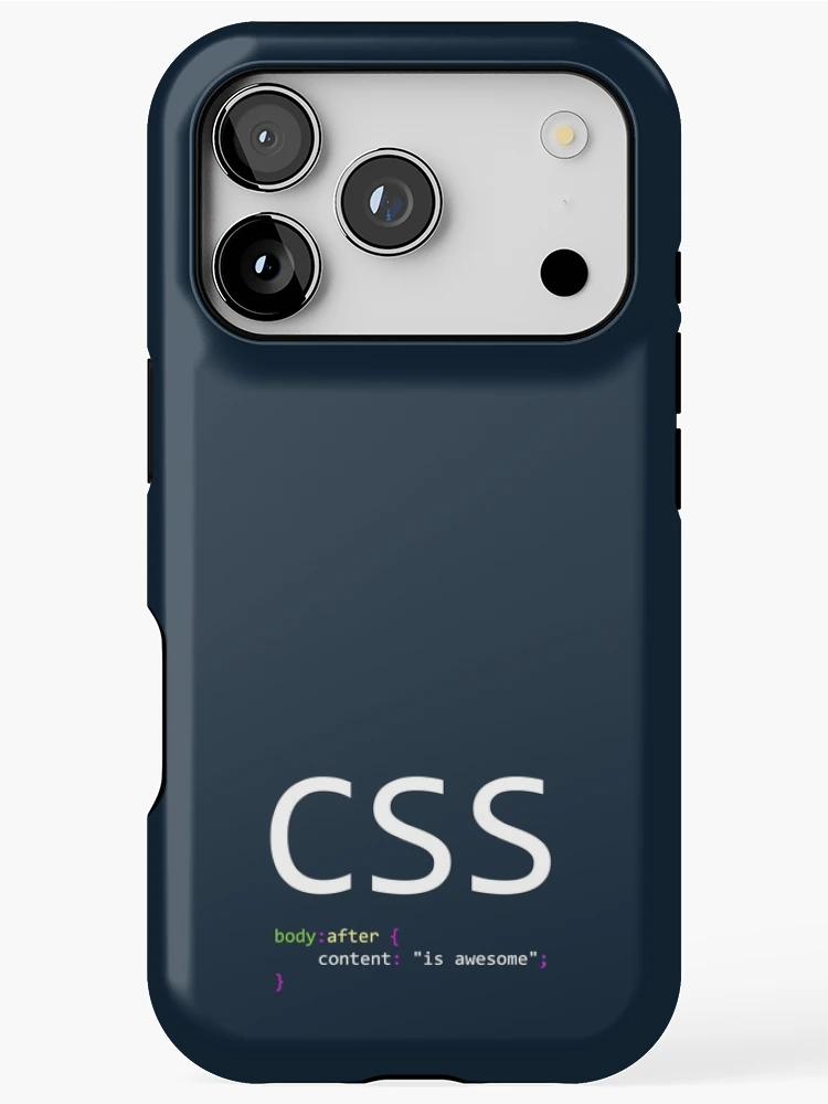 Thumbnail 1 of 4, iPhone Case, CSS is awesome - Computer Programming designed and sold by Programming Jokes.