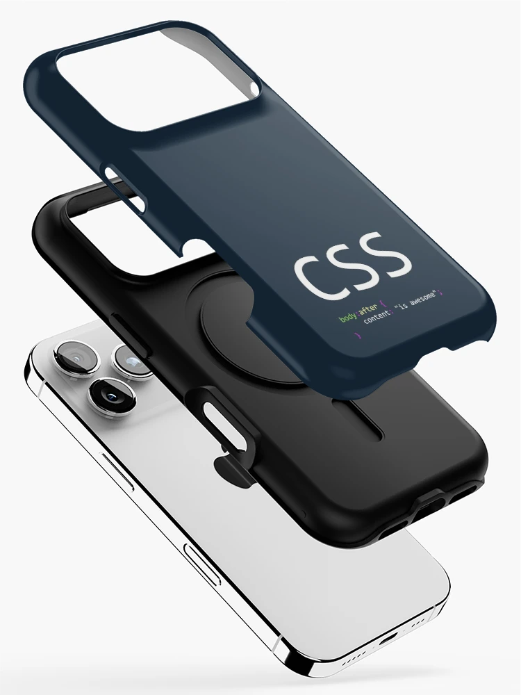 Thumbnail 2 of 4, iPhone Case, CSS is awesome - Computer Programming designed and sold by Programming Jokes.