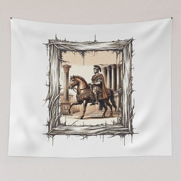 Item preview, Vintage Marcus Aurelius on Horseback Illustration designed and sold by irek07.