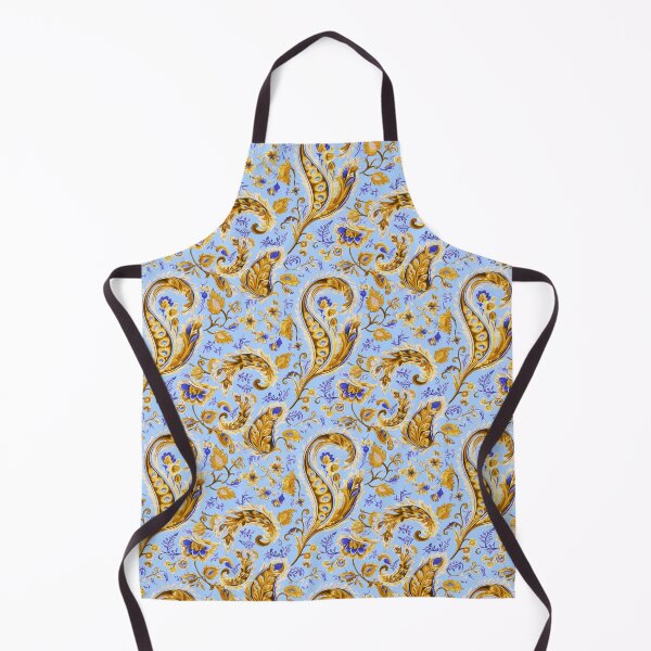 Item preview, Paisley classic watercolor ocre designed and sold by Alessandro Remo Mazzoni Remotextiles.
