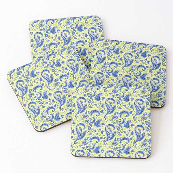 Item preview, Copy of Paisley classic watercolor green designed and sold by Alessandro Remo Mazzoni Remotextiles.