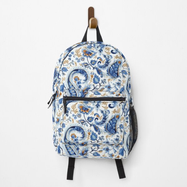 Item preview, Paisley classic watercolor blue designed and sold by Alessandro Remo Mazzoni Remotextiles.