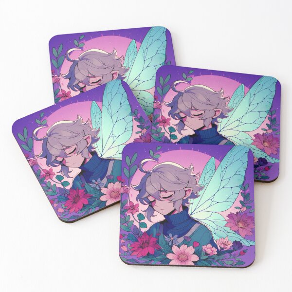 Item preview, White Haired Butterfly Cute Anime Boy Hybrid designed and sold by Victoria0713.