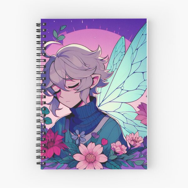 Item preview, White Haired Butterfly Cute Anime Boy Hybrid designed and sold by Victoria0713.