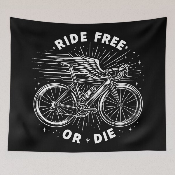 Item preview, Ride Free Or Die Cycling designed and sold by Esskay Designs.