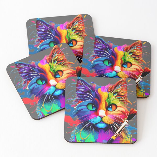 Item preview, Colored cat designed and sold by Firas Aljazzar.