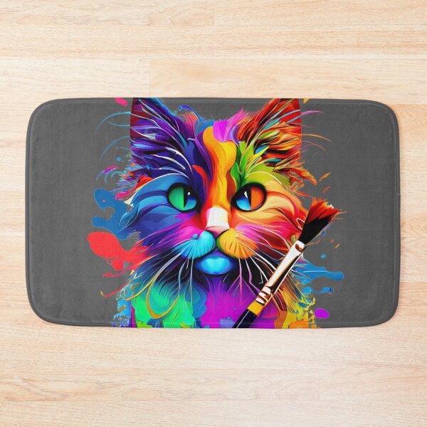 Item preview, Colored cat designed and sold by Firas Aljazzar.
