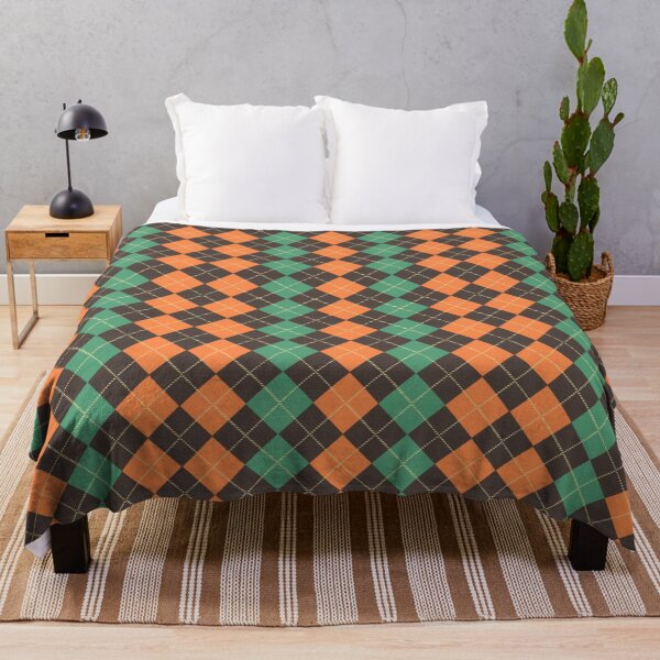 Item preview, Argyle pattern orange-green diamond pattern designed and sold by D- Day.
