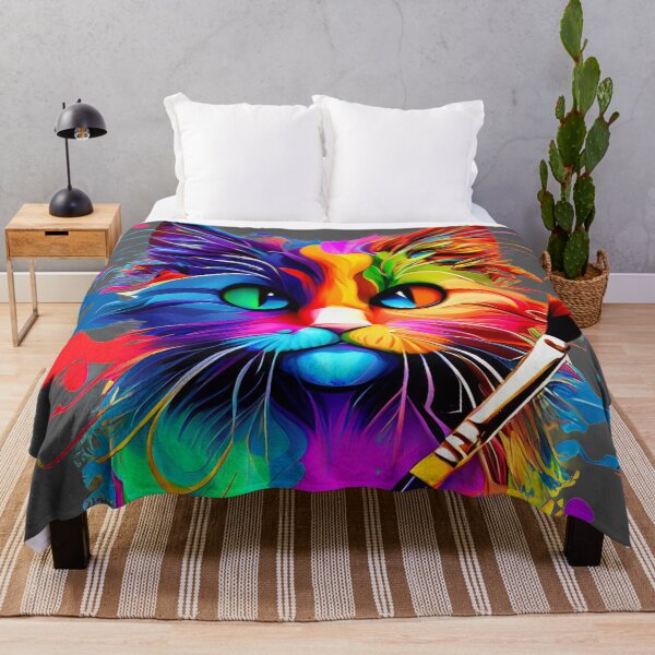 Item preview, Colored cat designed and sold by Firas Aljazzar.