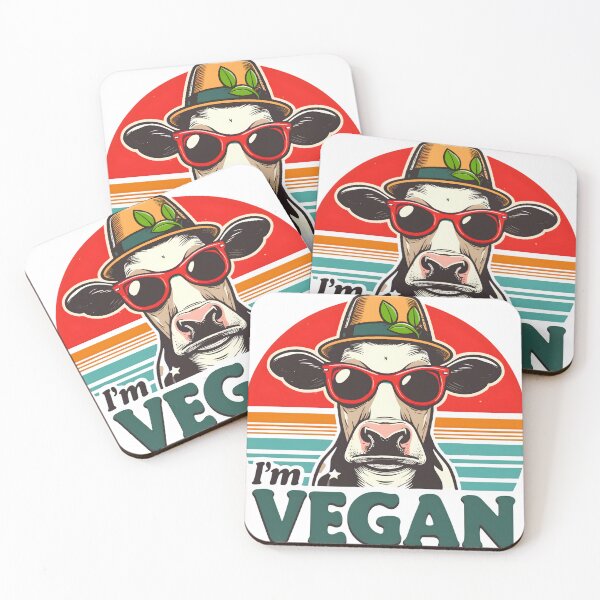 Item preview, I'm Vegan Funny Cow Veganism Vintage designed and sold by KitonicTees.
