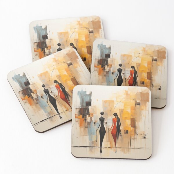 Item preview, Female friends abstract designed and sold by ViktorLevi.