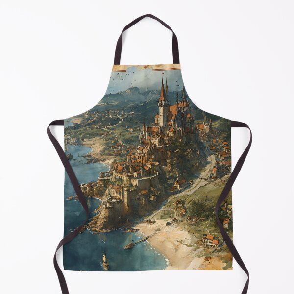 Item preview, Ciudadela costera: el reino costero de Thaloria designed and sold by APARTAI EU.