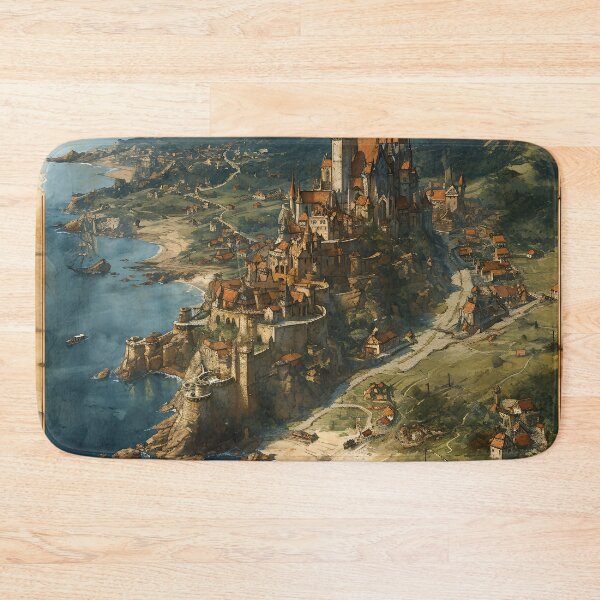 Item preview, Seaside Citadel: The Coastal Kingdom of Thaloria designed and sold by APARTAI EU.