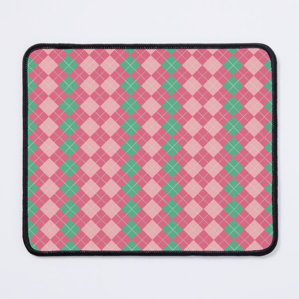 Item preview, argyle pattern Pastel pink and green square pattern designed and sold by D- Day.
