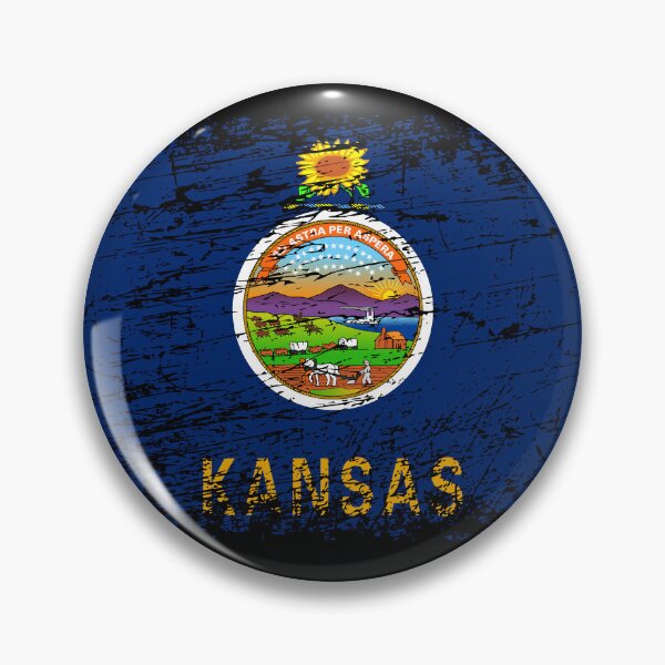Item preview, Kansas flag used look designed and sold by GeogDesigns.
